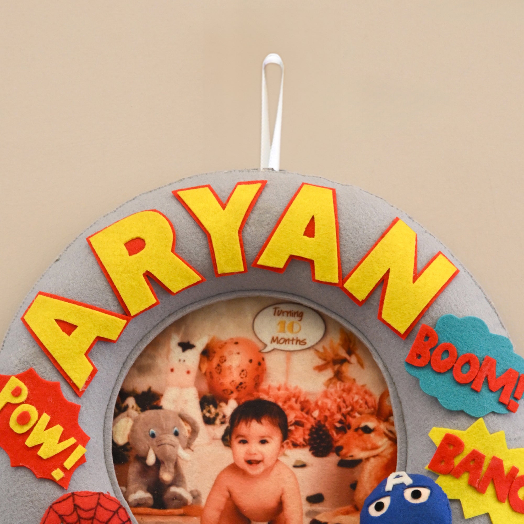 Junior Superhero Series Personalised Photo Hoop