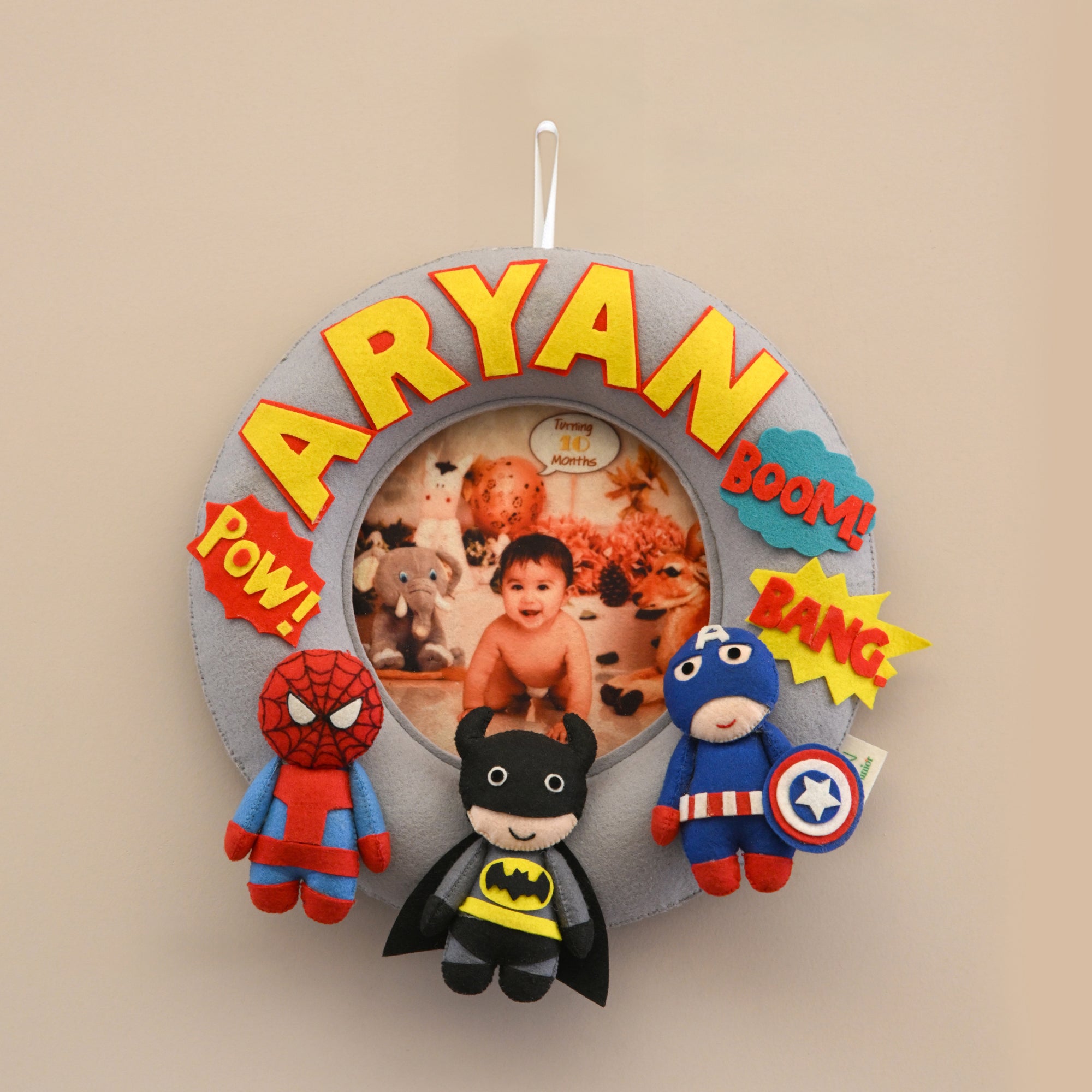 Junior Superhero Series Personalised Photo Hoop