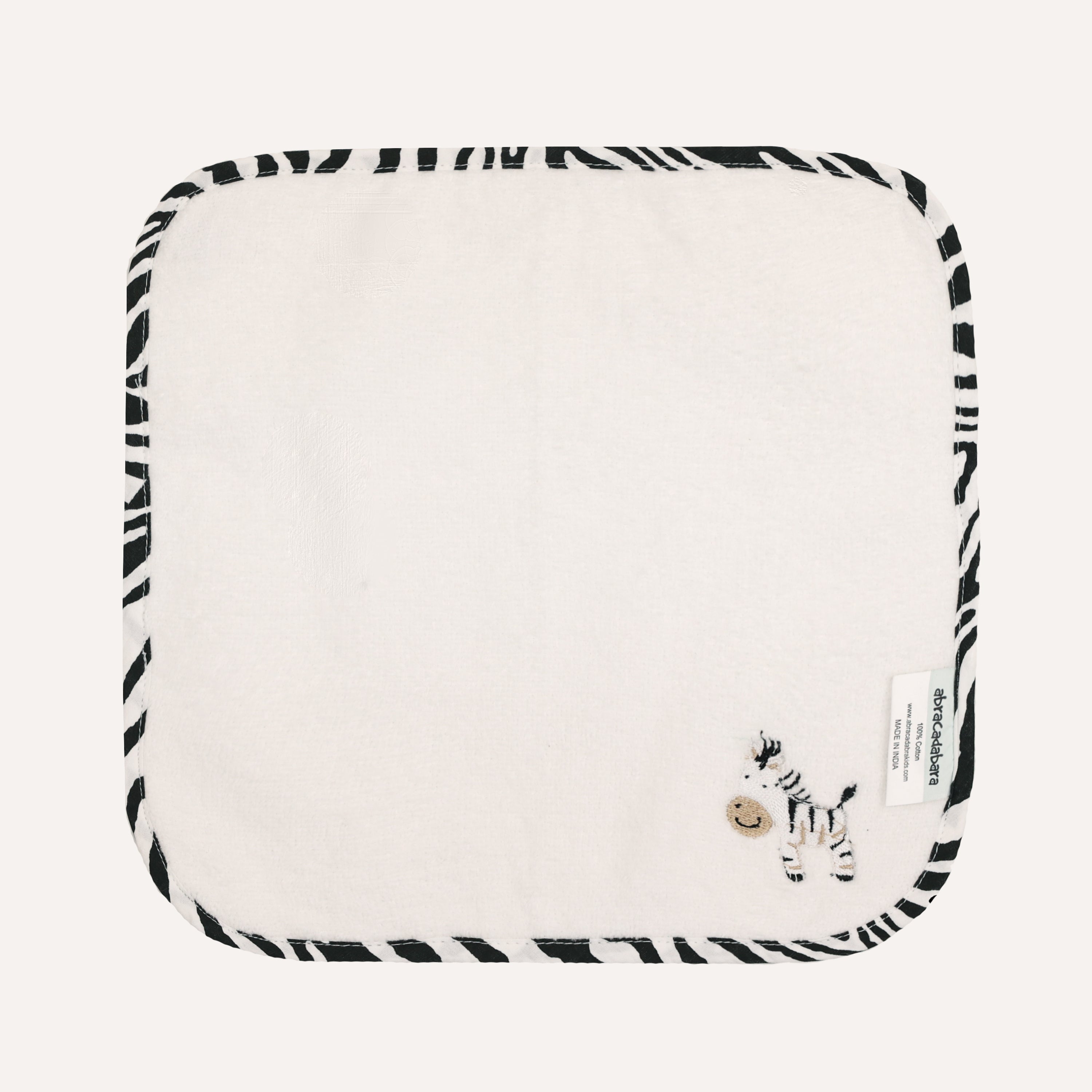 Abracadabra Hooded Towel with 2 Face Washers - Zebra