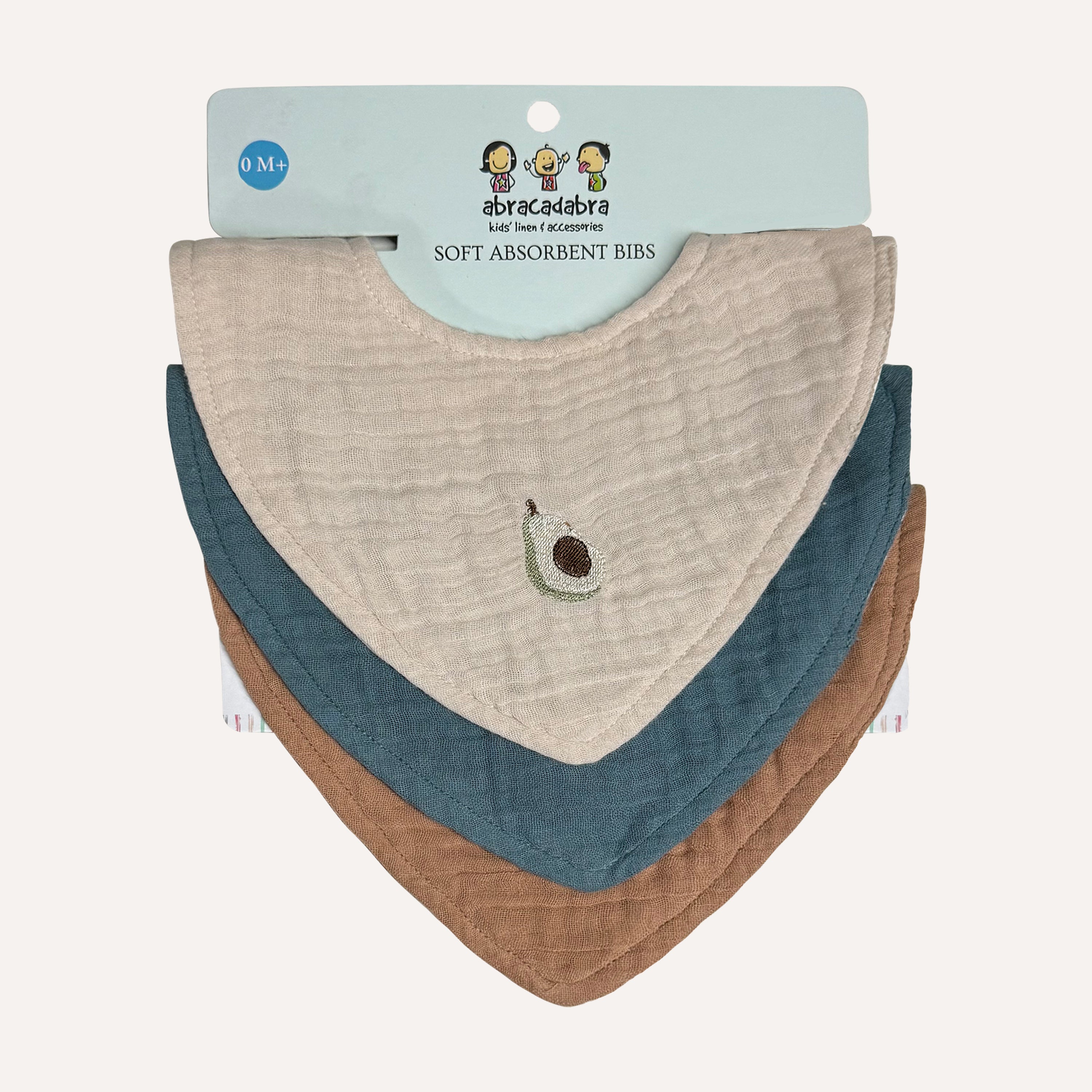 Abracadabra Muslin Bandana Bibs Fruit Collection - Boys
