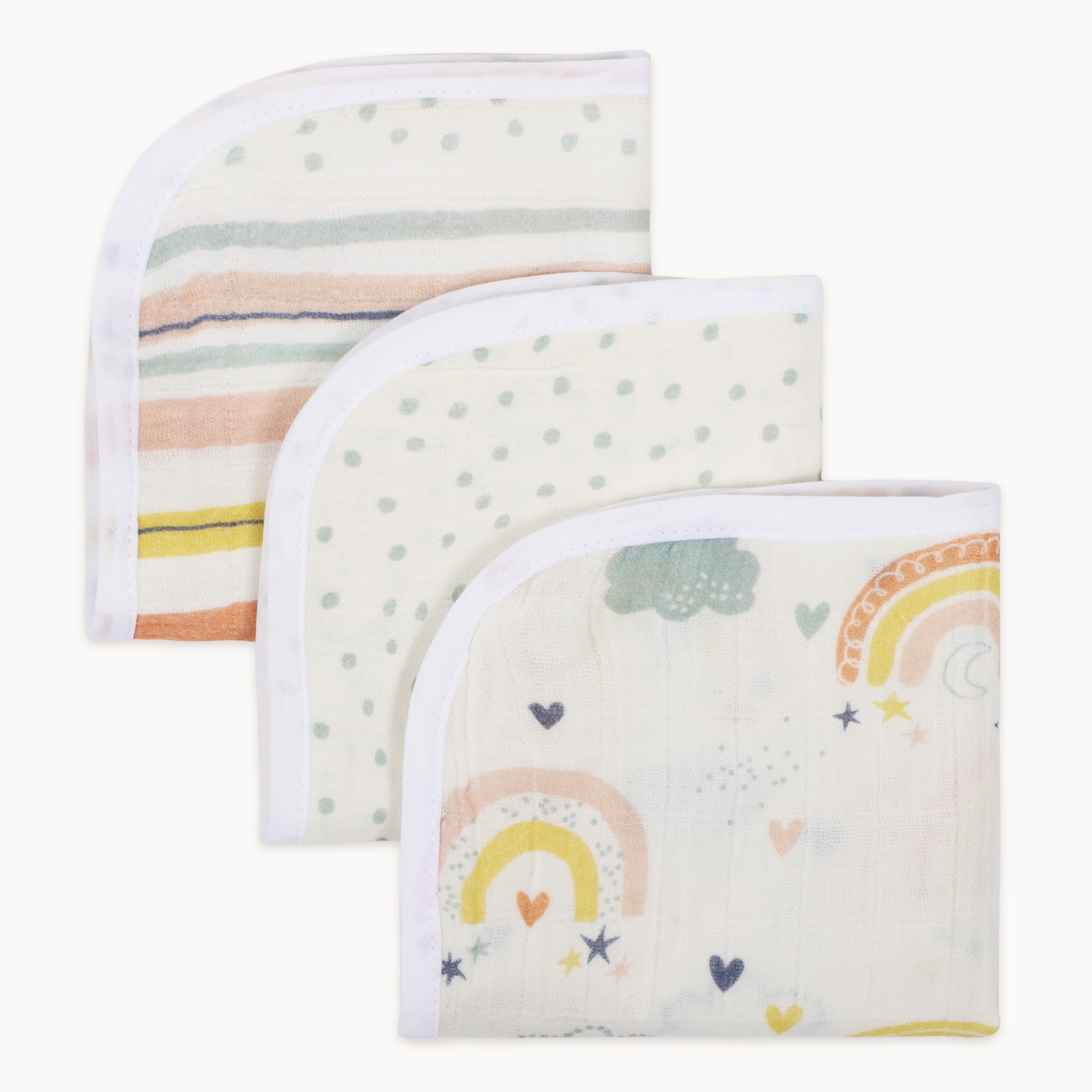 Abracadabra Muslin Wipes - Rainbow