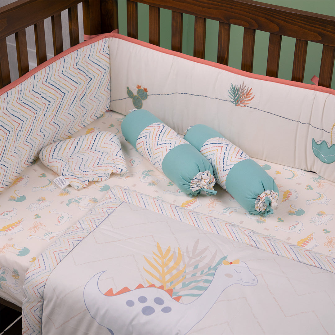 Abracadabra 6 Piece Cot Bedding Set - D for Dino