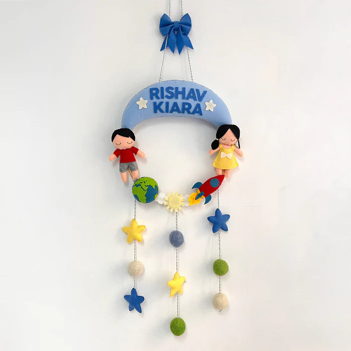 Personalised Name Hanging - Sibling Themed