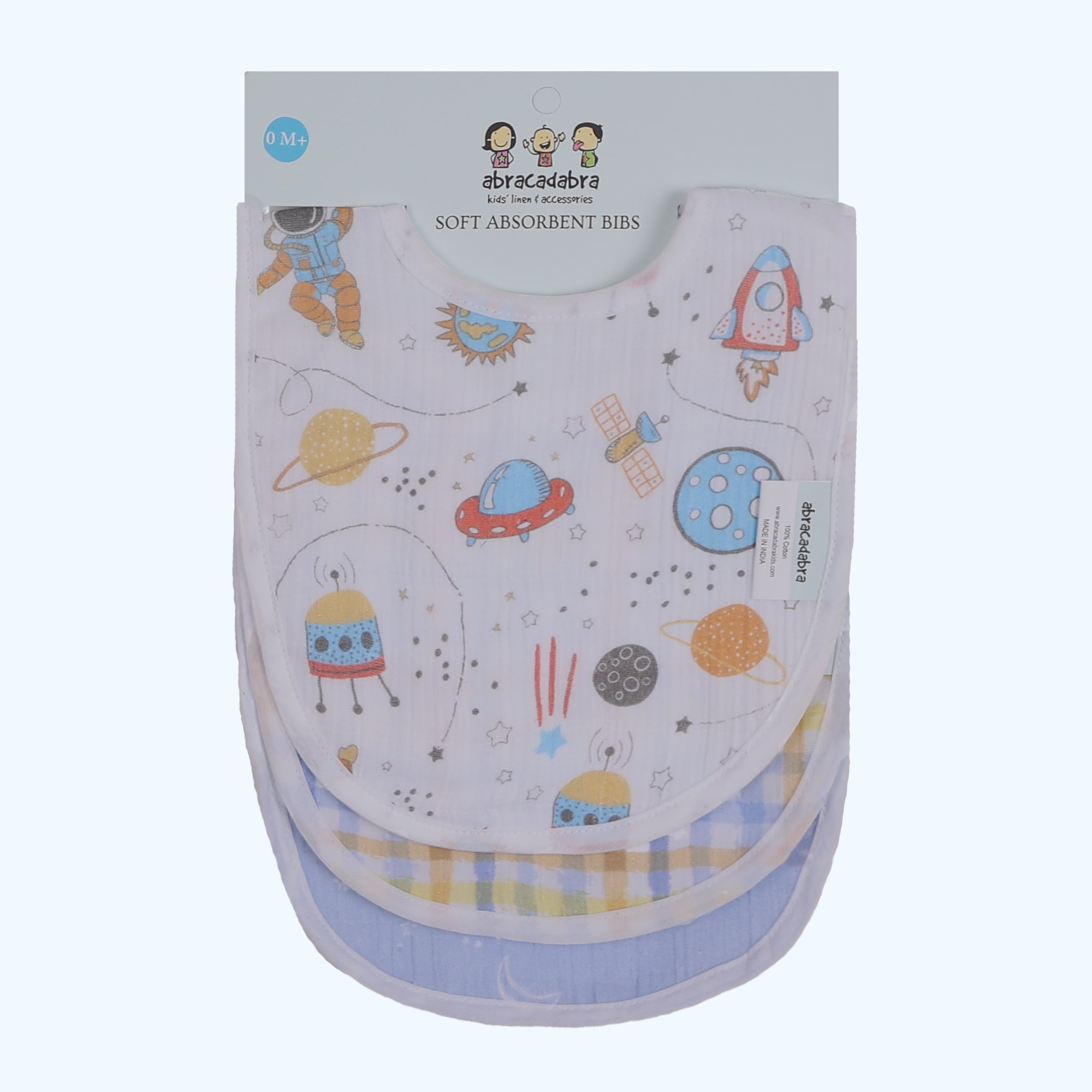 Abracadabra Muslin Bibs - Rocketman