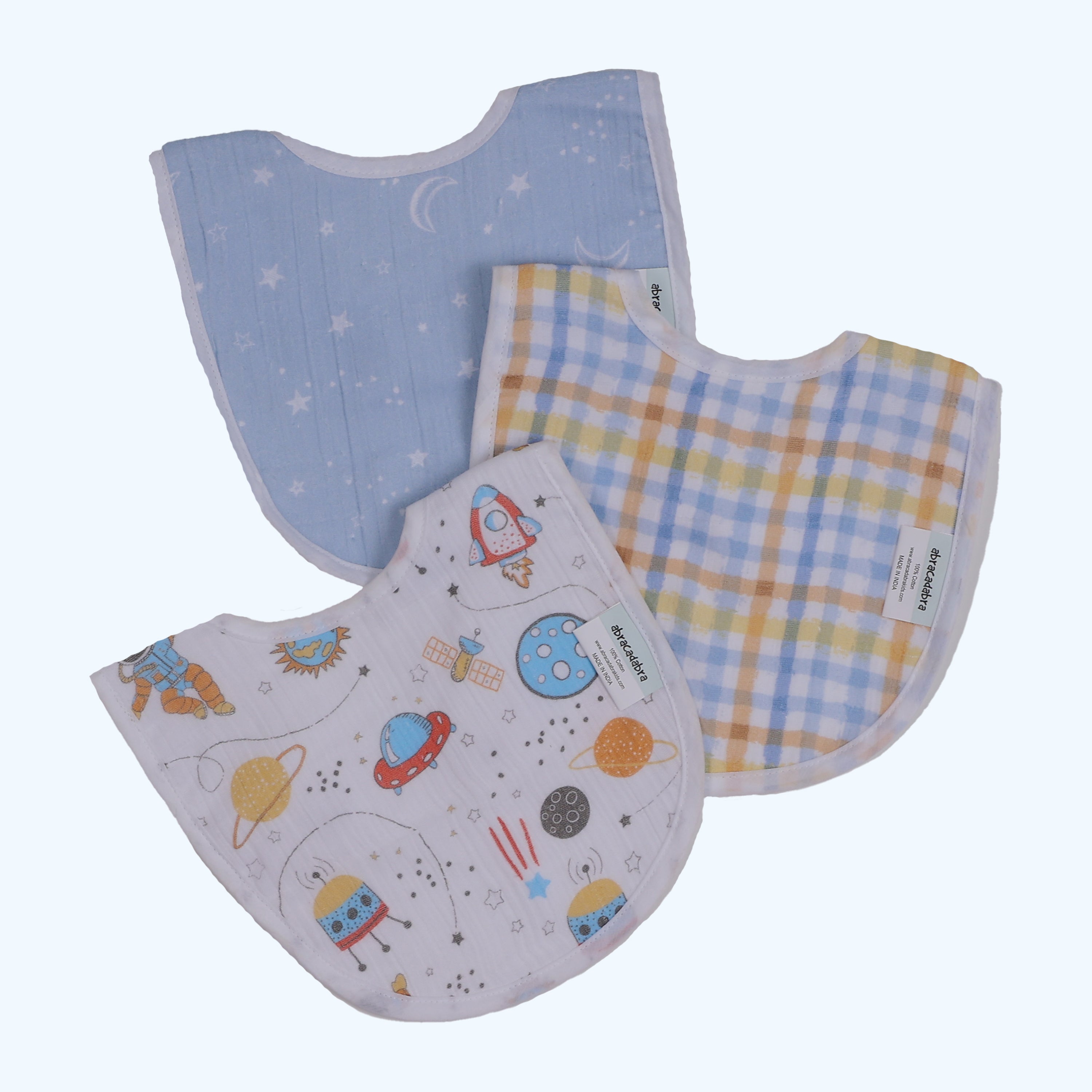 Abracadabra Muslin Bibs - Rocketman