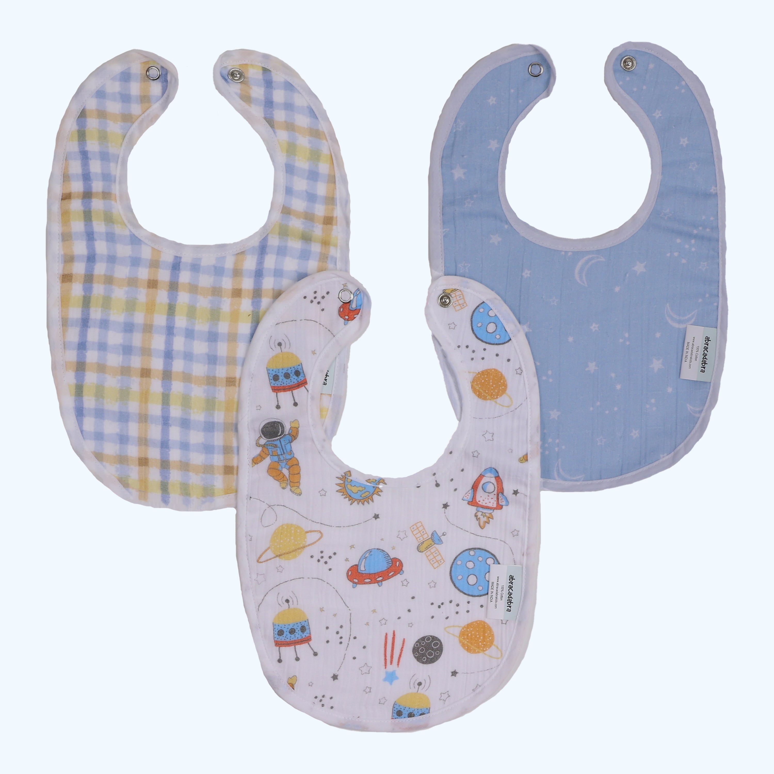 Abracadabra Muslin Bibs - Rocketman