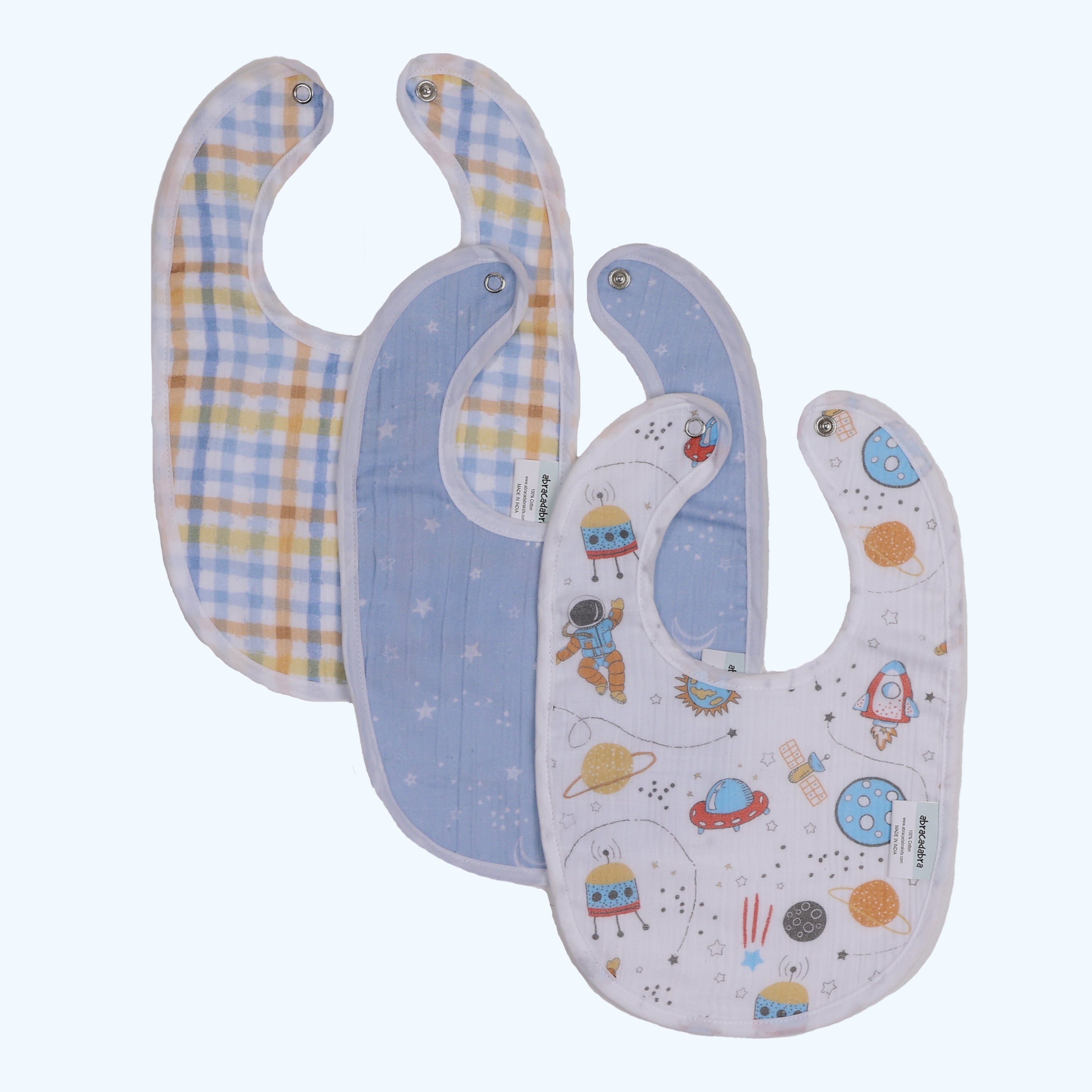 Abracadabra Muslin Bibs - Rocketman