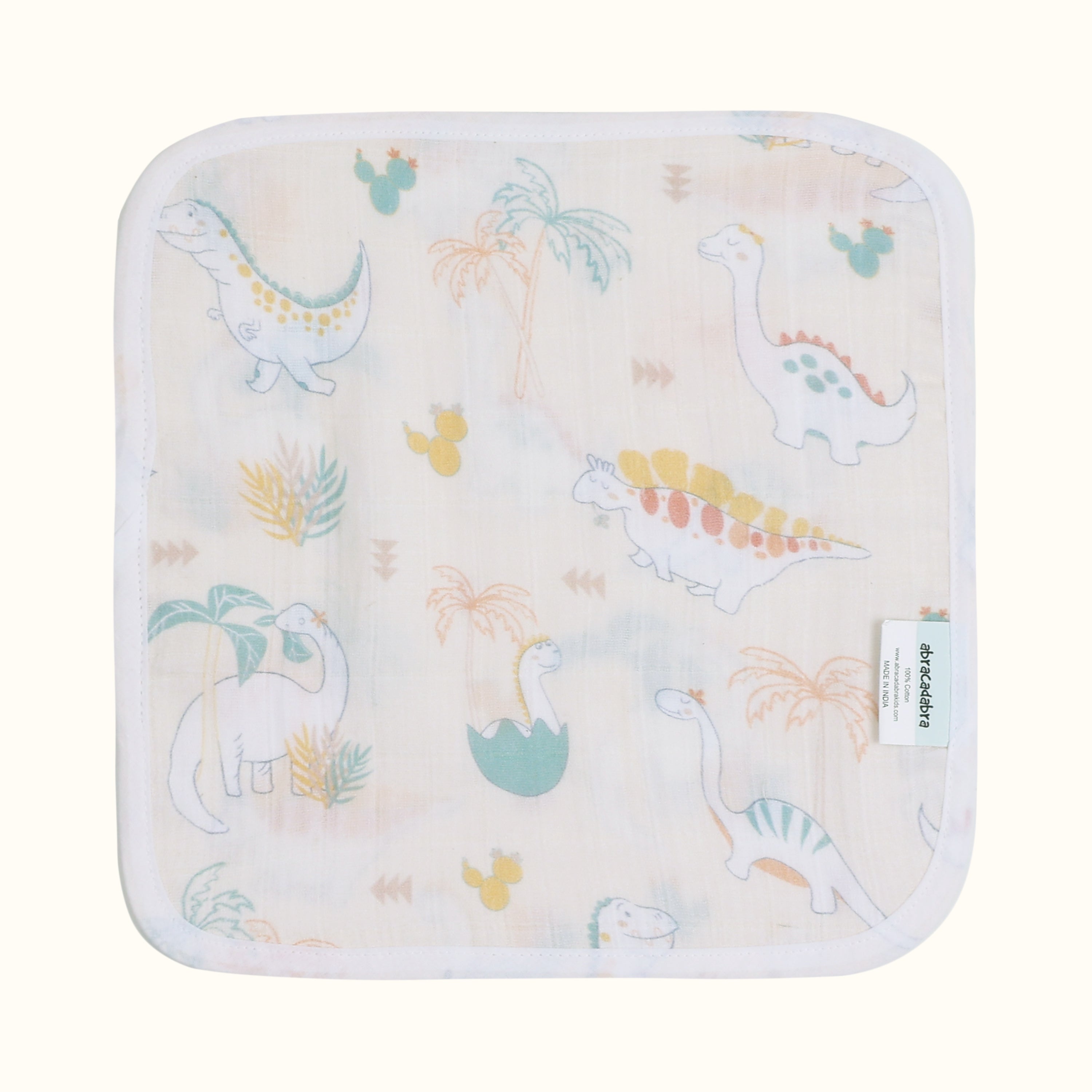 Abracadabra Muslin Wipes - D for Dino