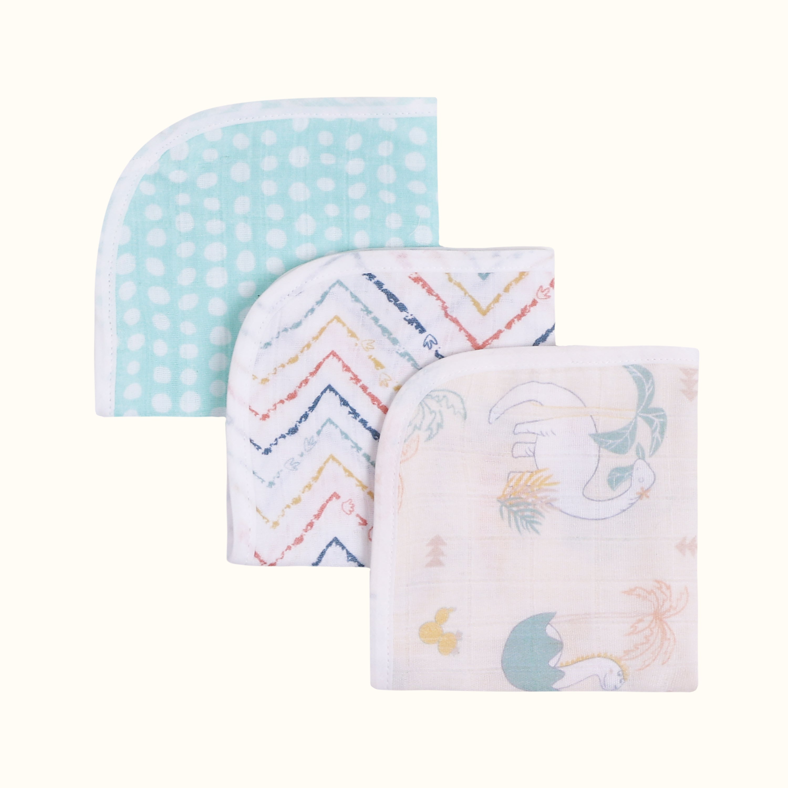 Abracadabra Muslin Wipes - D for Dino