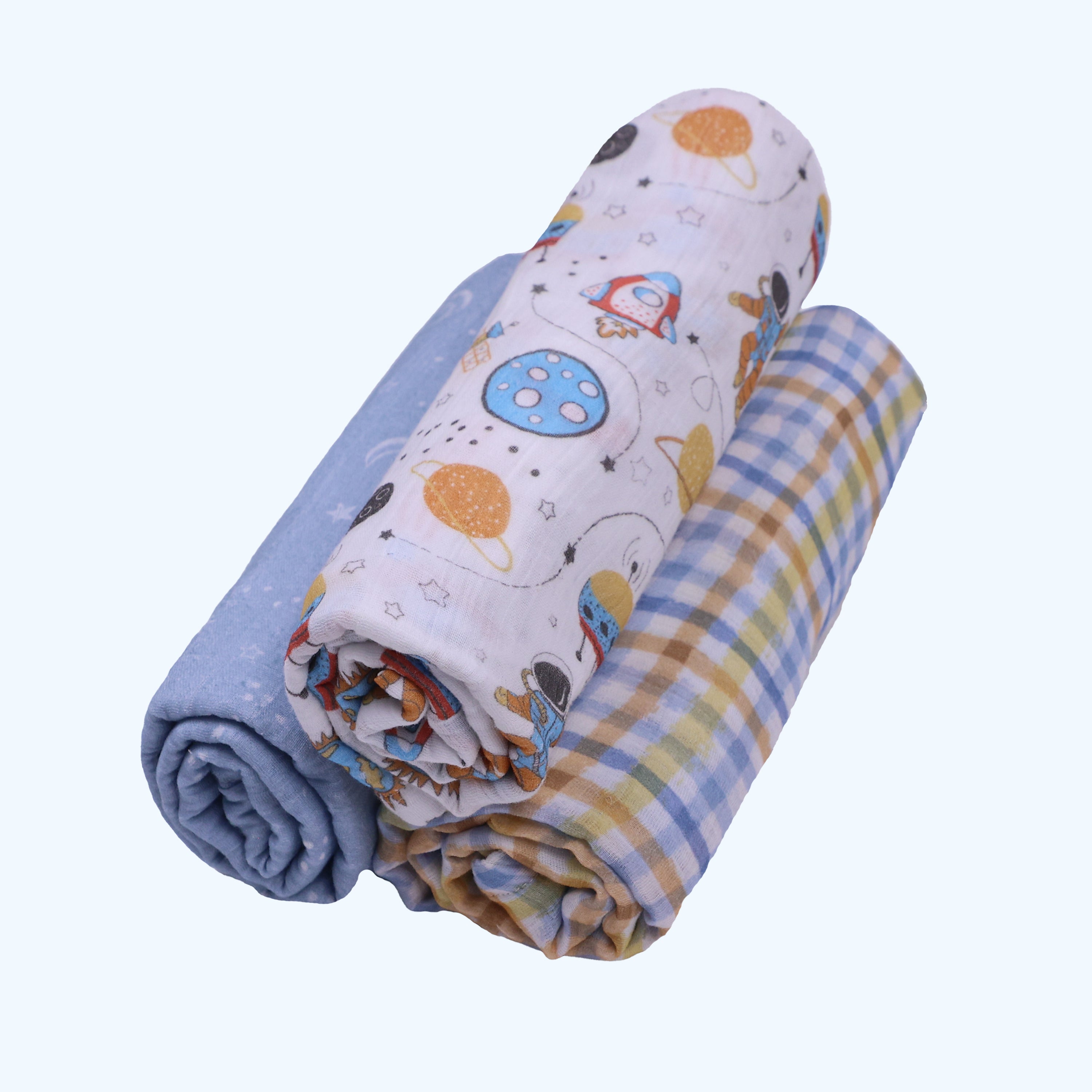 Abracadabra Swaddles (Set of 3) - Rocketman