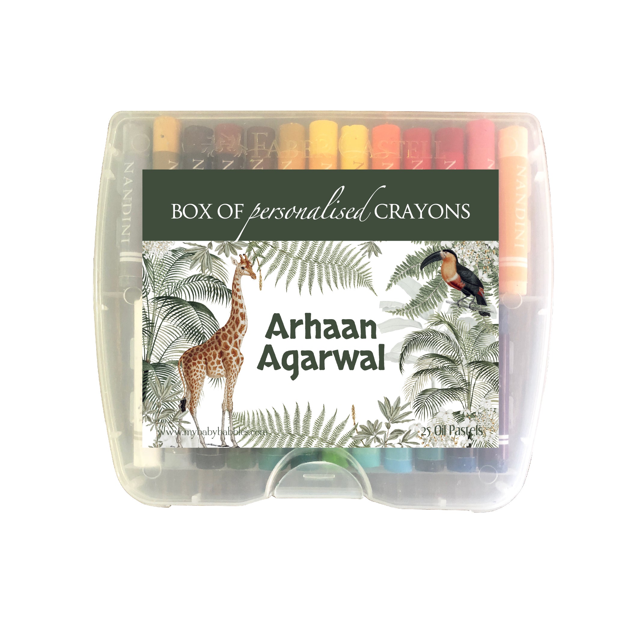 Personalised Sketch Book & Crayon Set