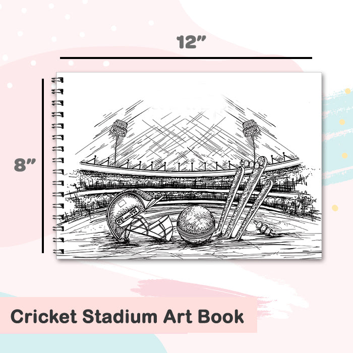 Cricket Stadium Personalised Art Book