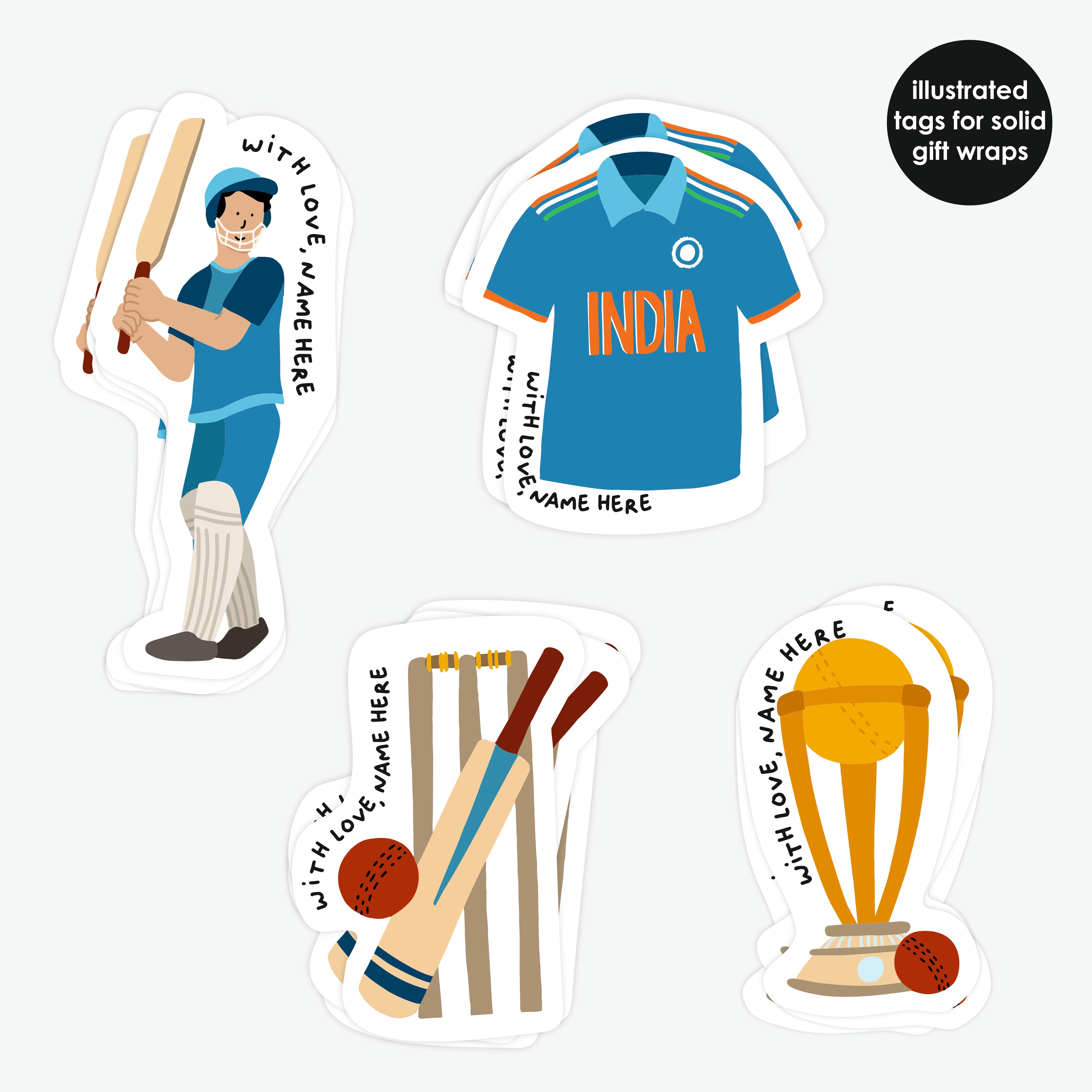 Stick On Tags | Cricket