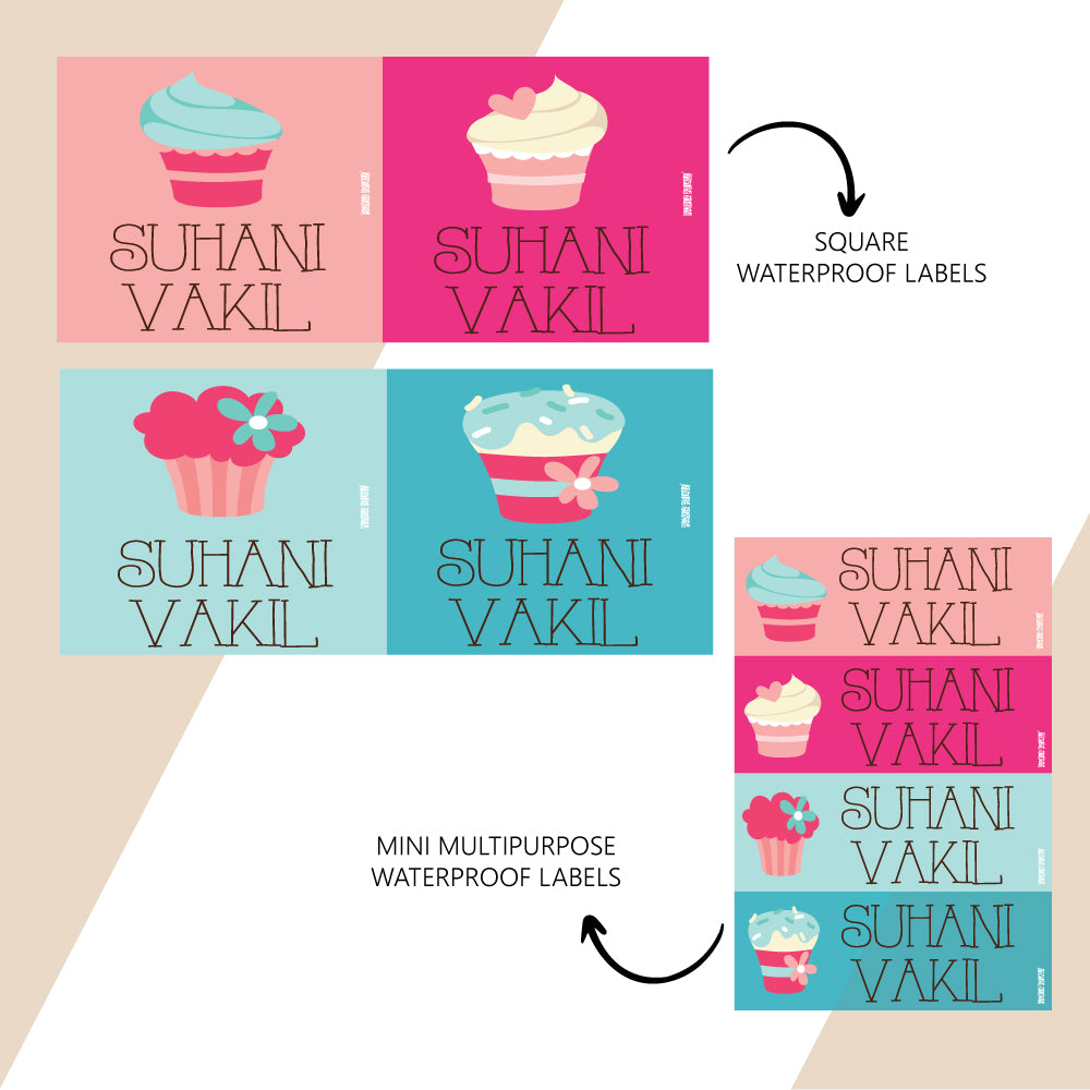 Waterproof Name Stickers