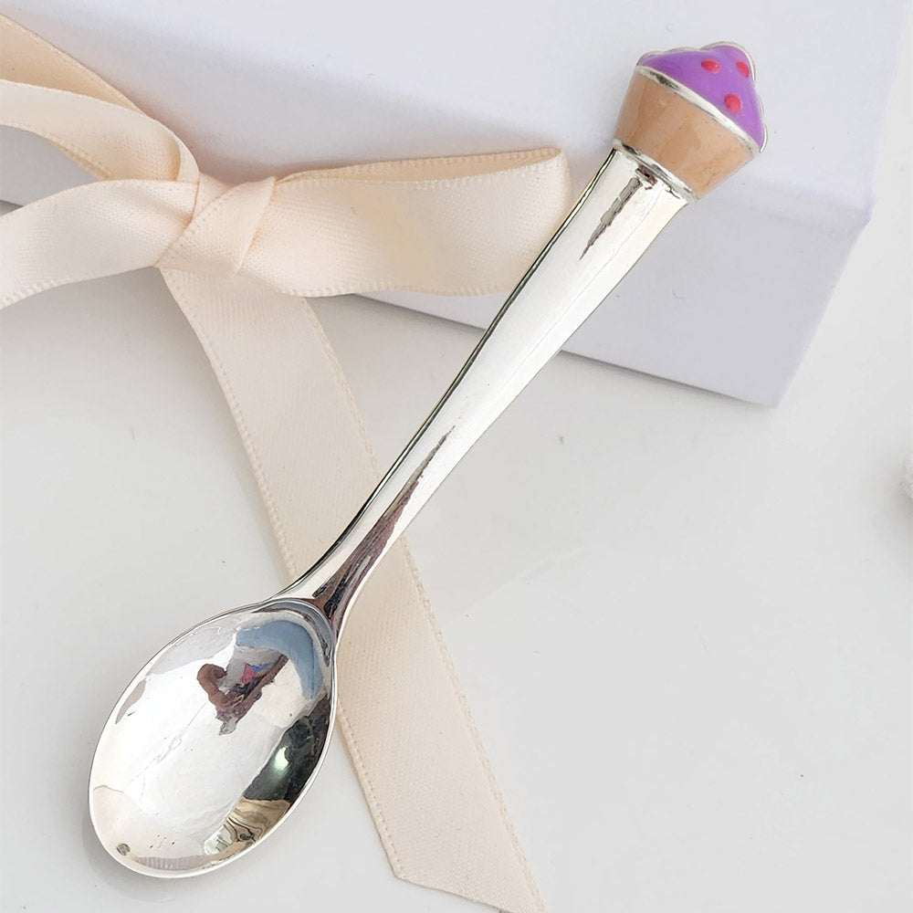 Silver Cupcake Spoon