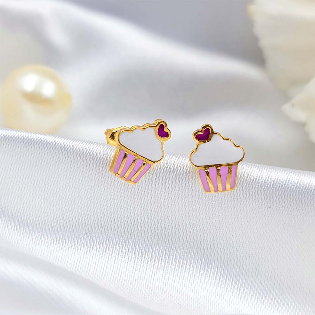 Cupcake earrings