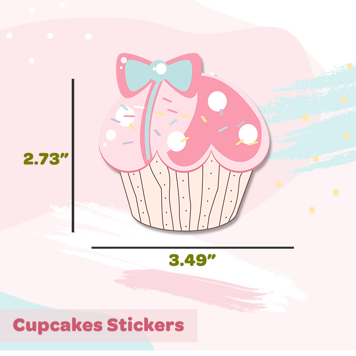 Cupcakes Mini Wall Art Stickers