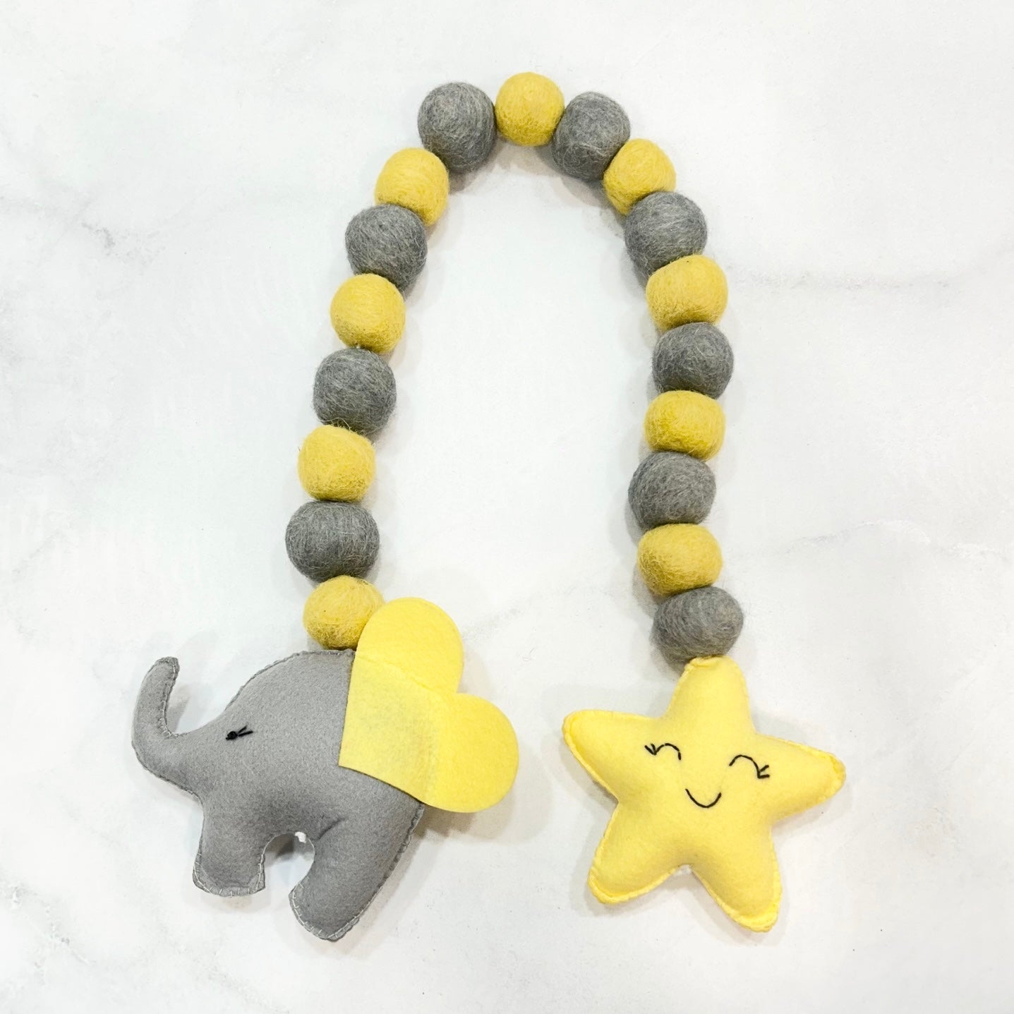 Curtain Tie - Baby Ellie (Grey)