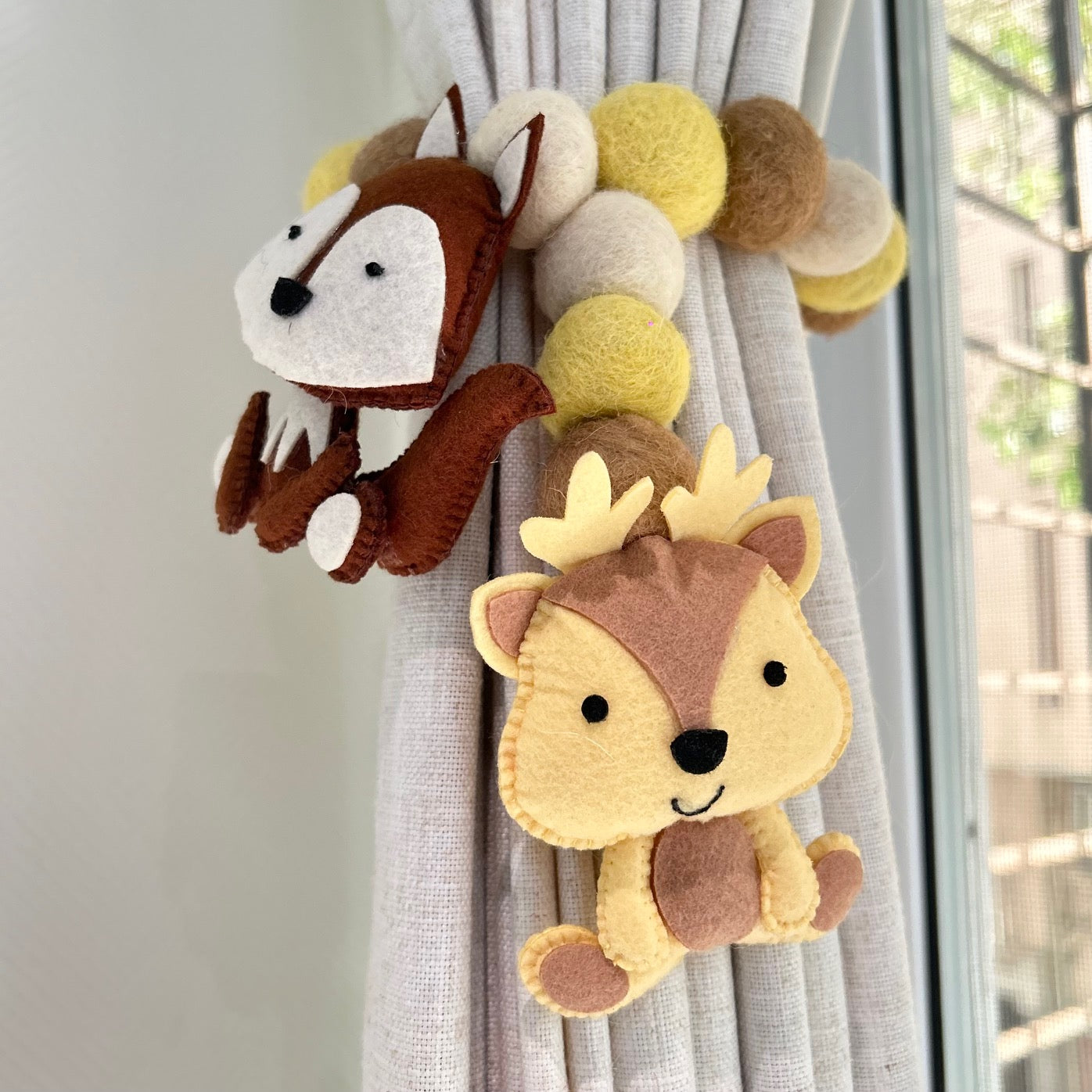 Curtain Tie - Forest Friends