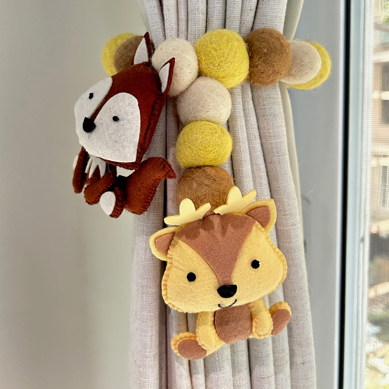 Curtain Tie - Forest Friends