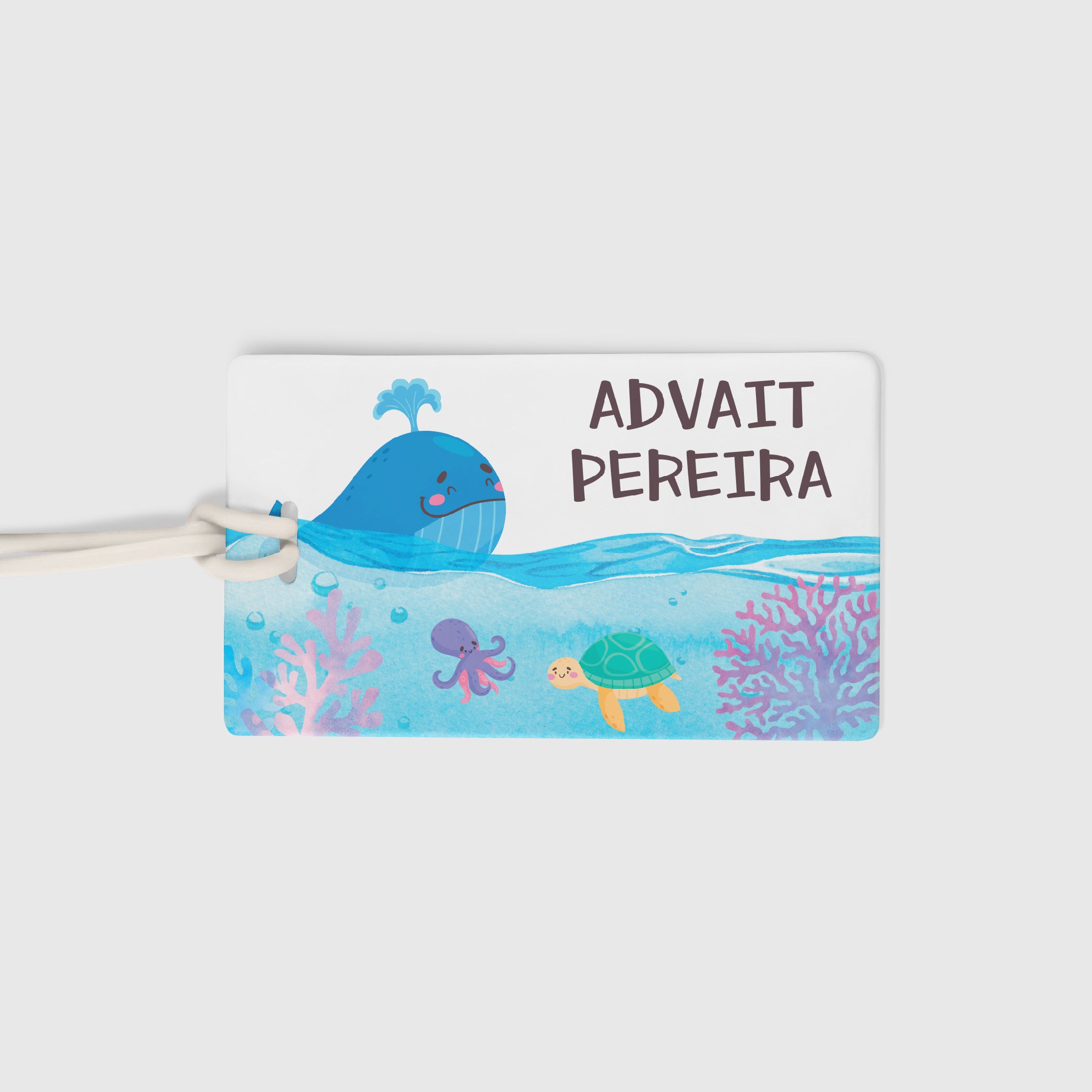 Luggage Tags - Cute Whale, Set of 2