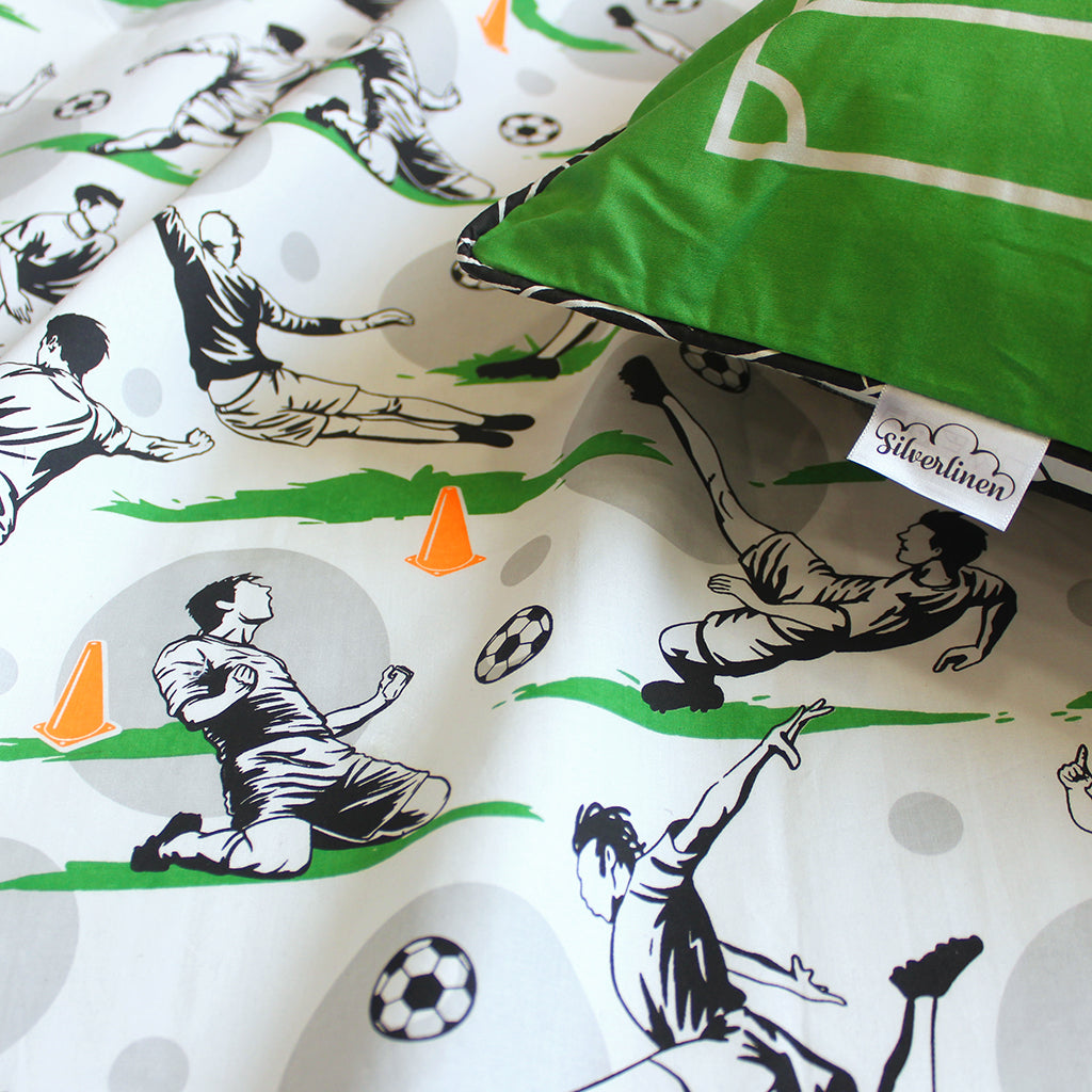 Football Fever Single / Double Bedsheet with One / Two Pillow Cover