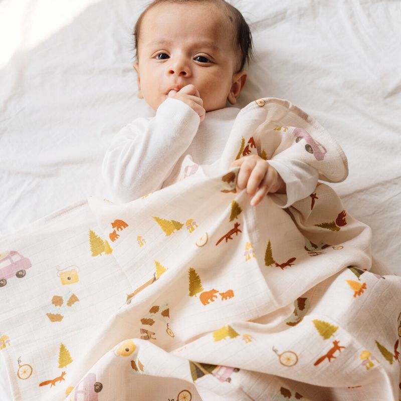 Organic Muslin Burp Cloth-Pack of 4