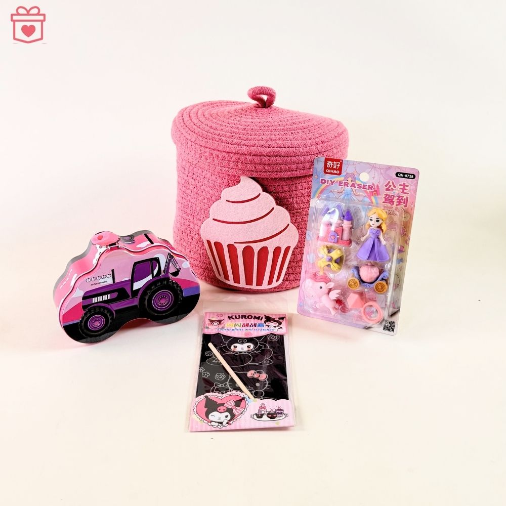 Multipurpose Lidded Storage Gift Basket