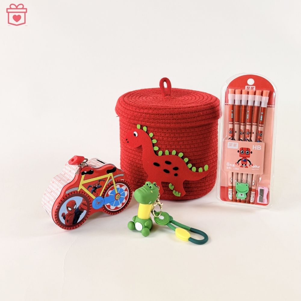 Multipurpose Lidded Storage Gift Basket
