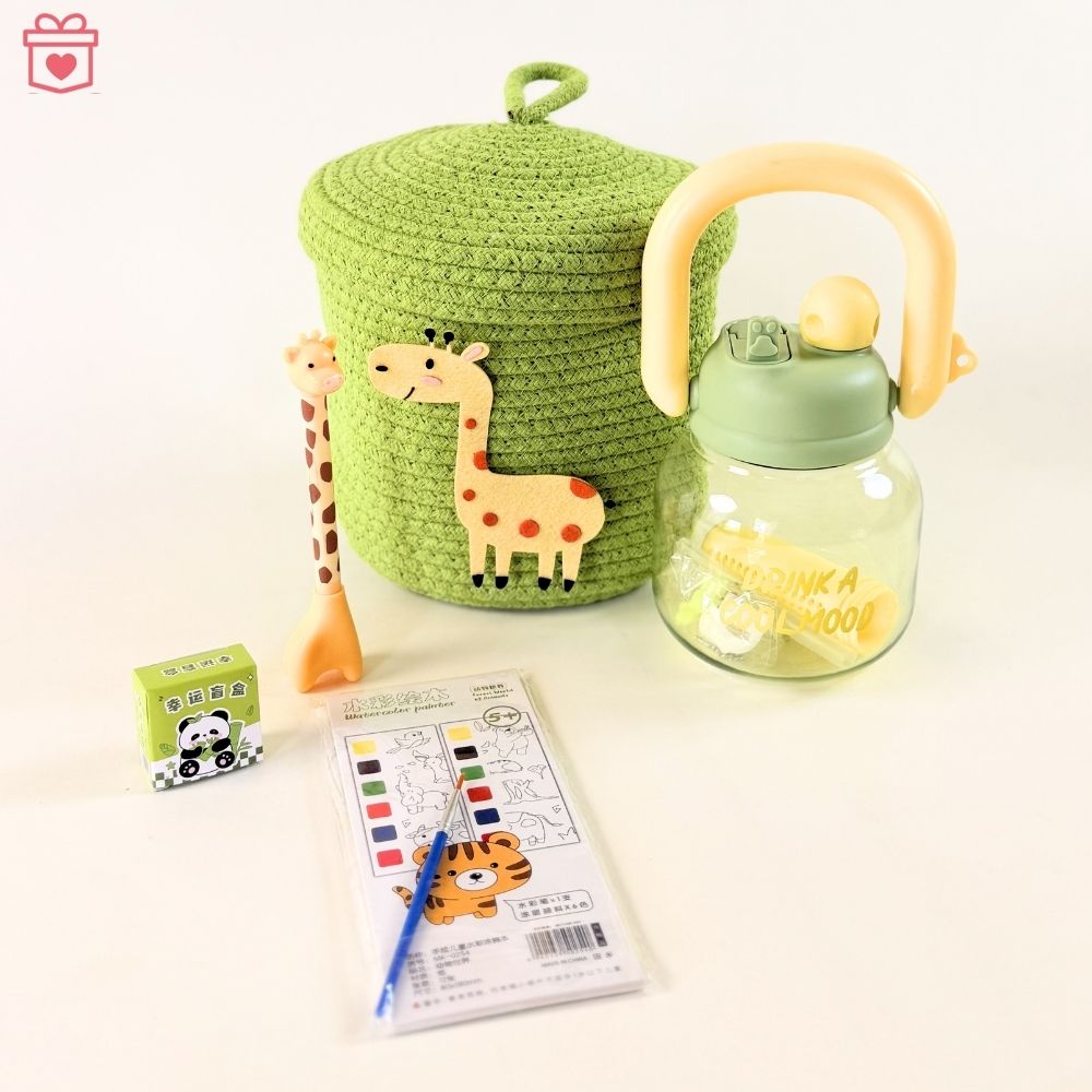 Multipurpose Lidded Storage Gift Basket