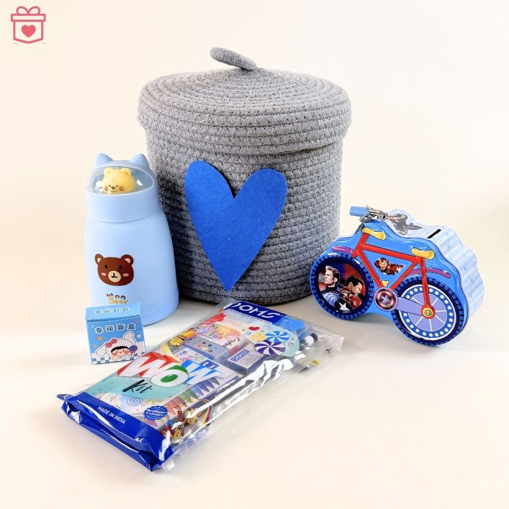 Multipurpose Lidded Storage Gift Basket