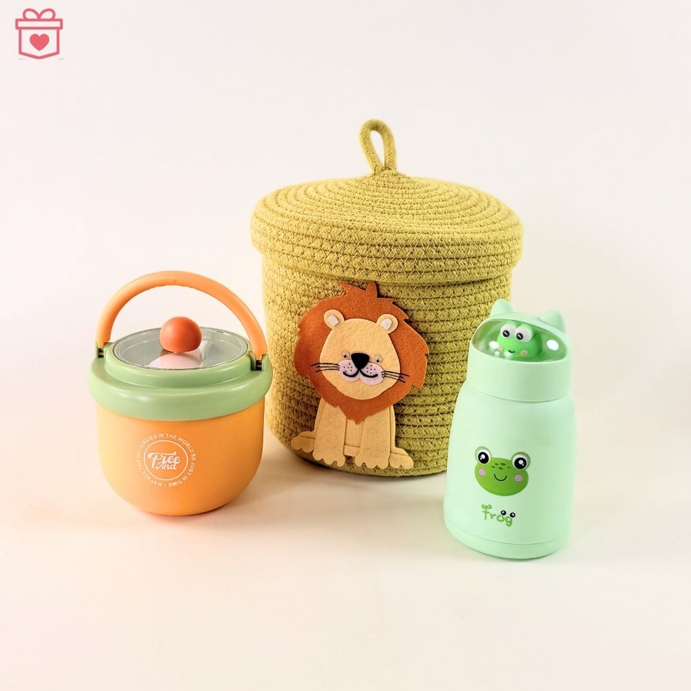 Multipurpose Lidded Storage Gift Basket