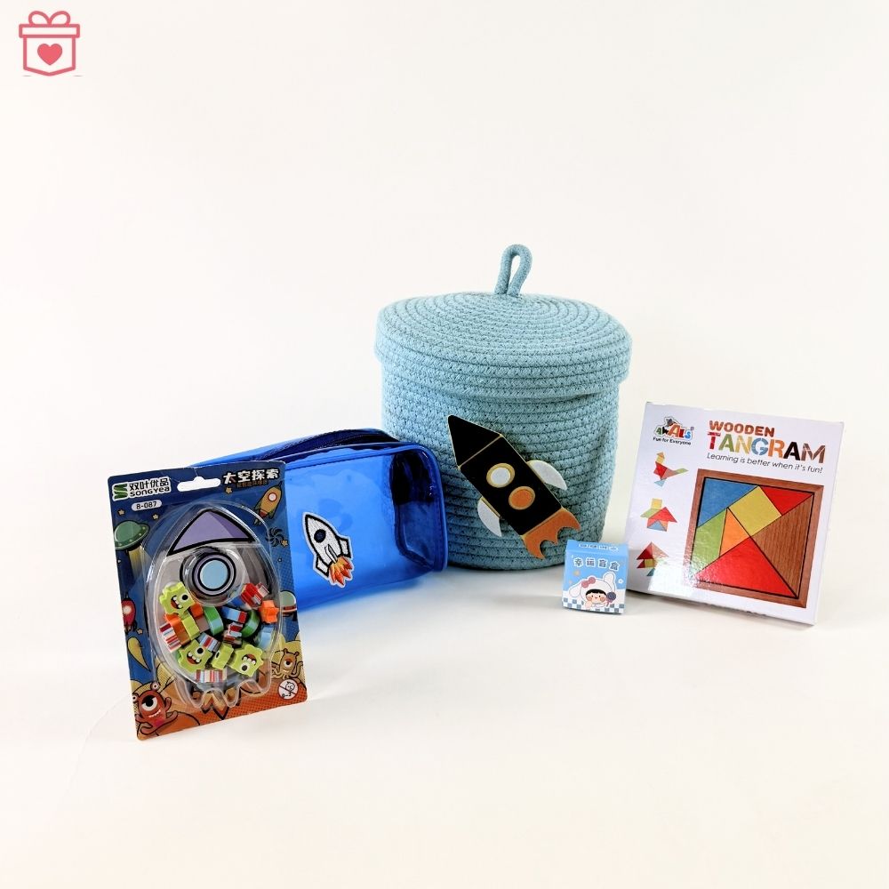 Multipurpose Lidded Storage Gift Basket