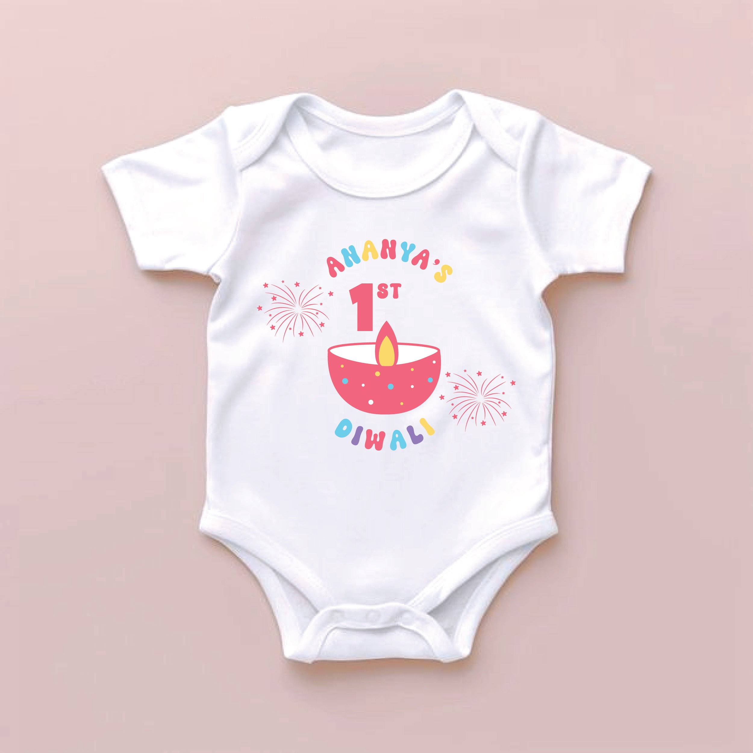 Personalized First Diwali Onesie