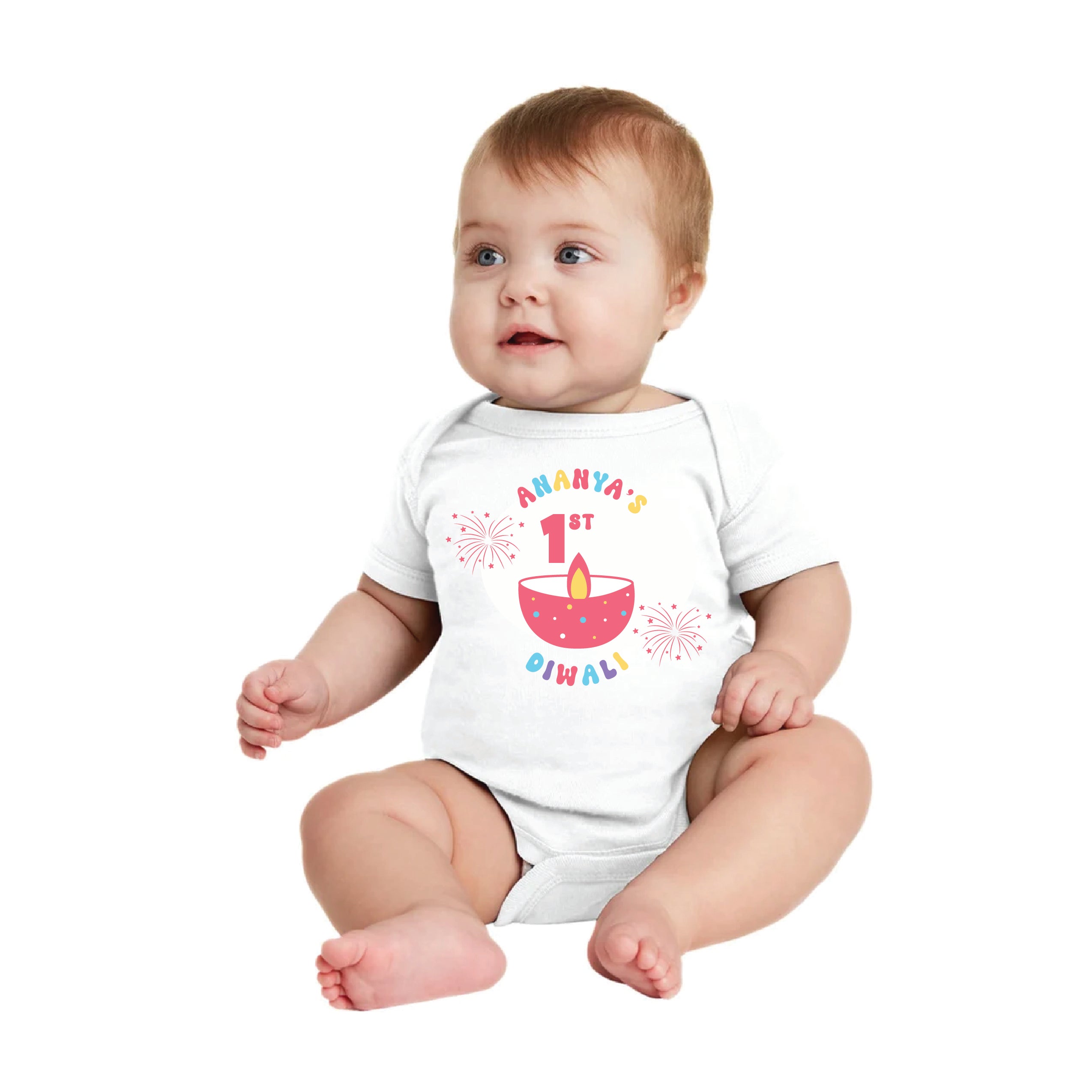 Personalized First Diwali Onesie