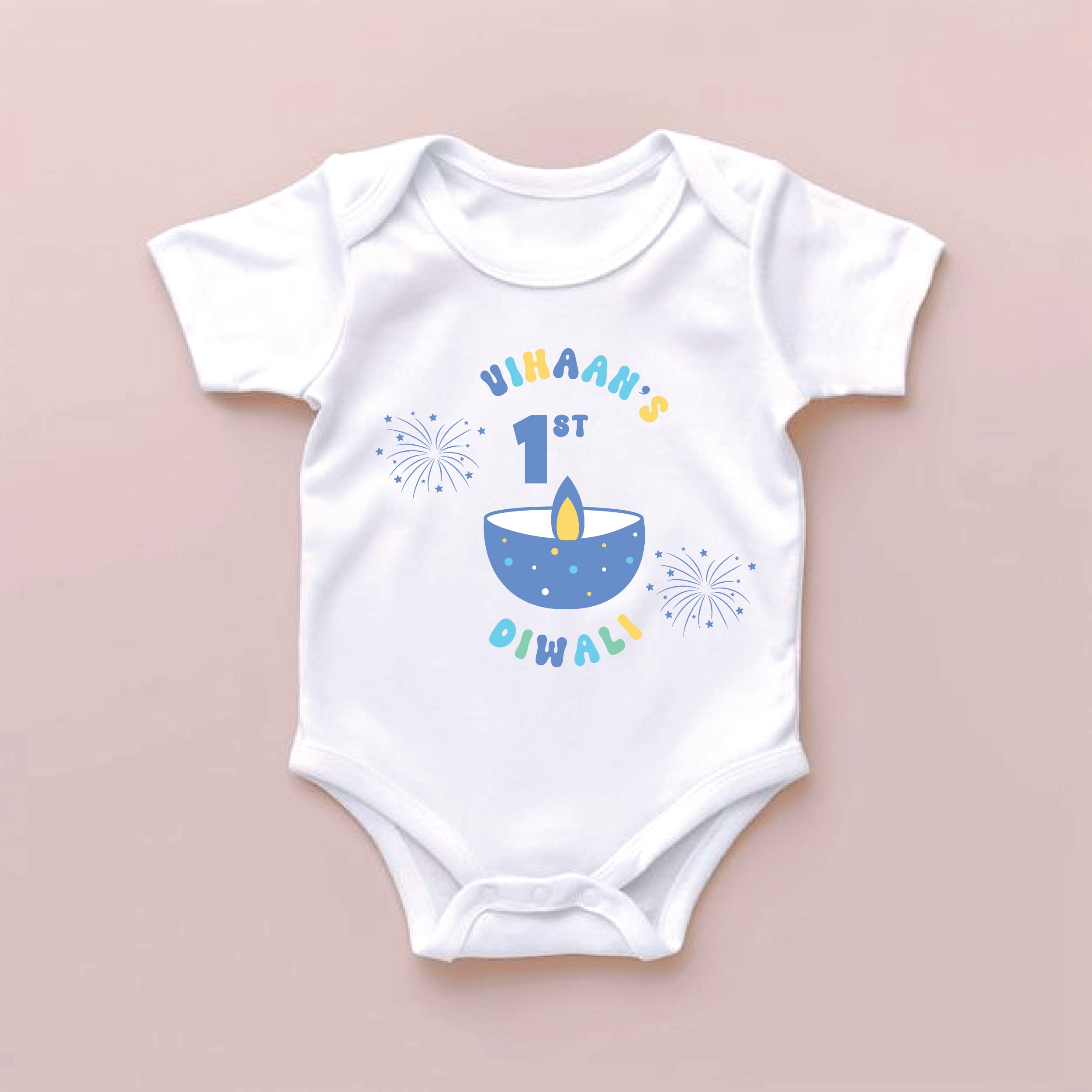 Personalized First Diwali Onesie