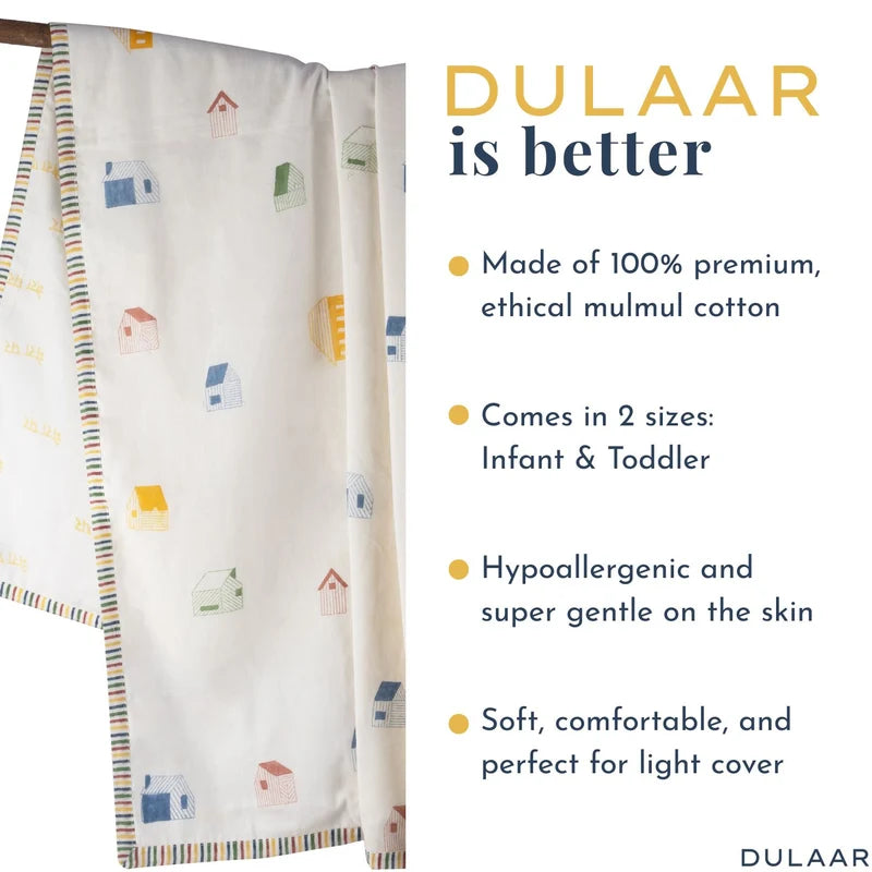 Mulmul Muslin Dohar | Hand-Block Printed