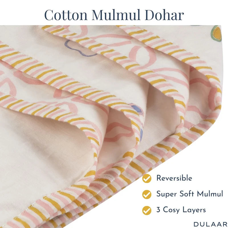 Mulmul Muslin Dohar | Hand-Block Printed
