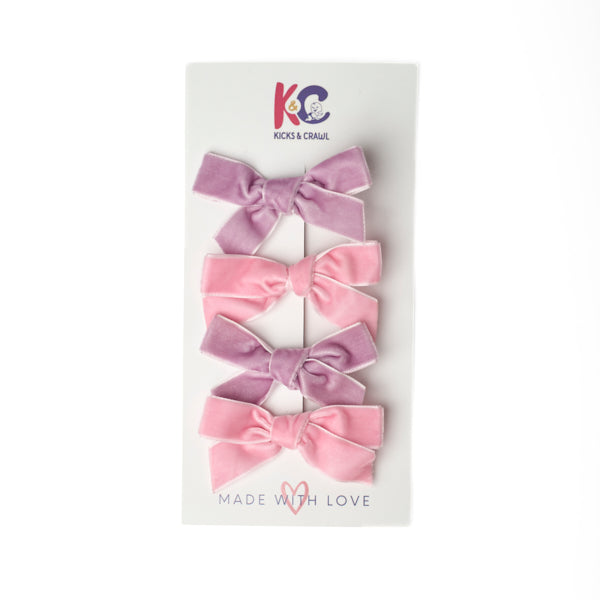 Candy Bows Clips (Set of 4)