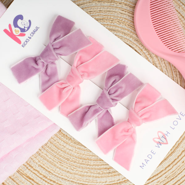 Candy Bows Clips (Set of 4)