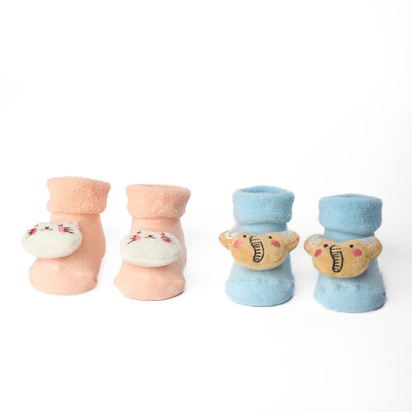 3D Socks - Pack of 2 ( 0-9 Months)