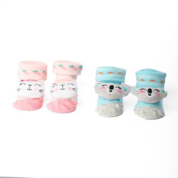3D Socks - Pack of 2 ( 0-9 Months)