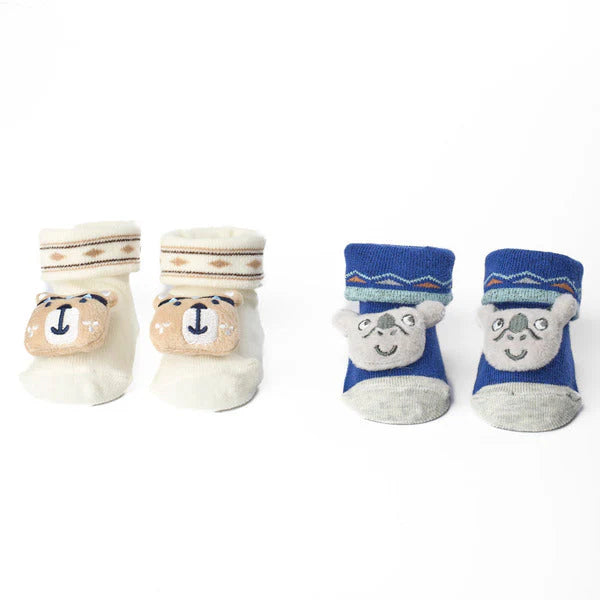 3D Socks - Pack of 2 ( 0-9 Months)