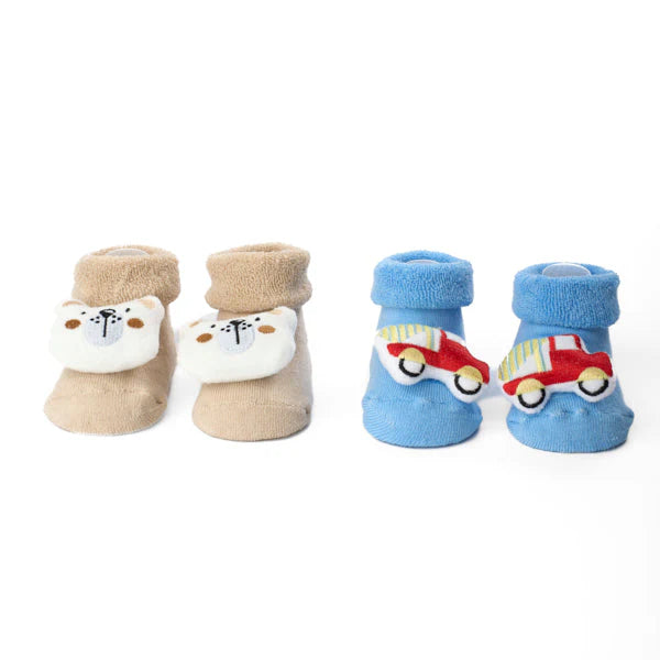 3D Socks - Pack of 2 ( 0-9 Months)