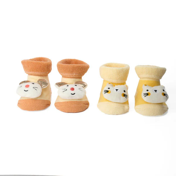 3D Socks - Pack of 2 ( 0-9 Months)