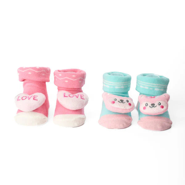 3D Socks - Pack of 2 ( 0-9 Months)