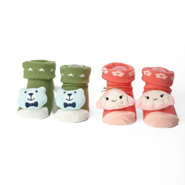 3D Socks - Pack of 2 ( 0-9 Months)