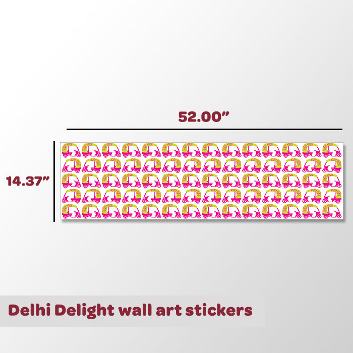 Delhi Delight Mini Wall Art Stickers