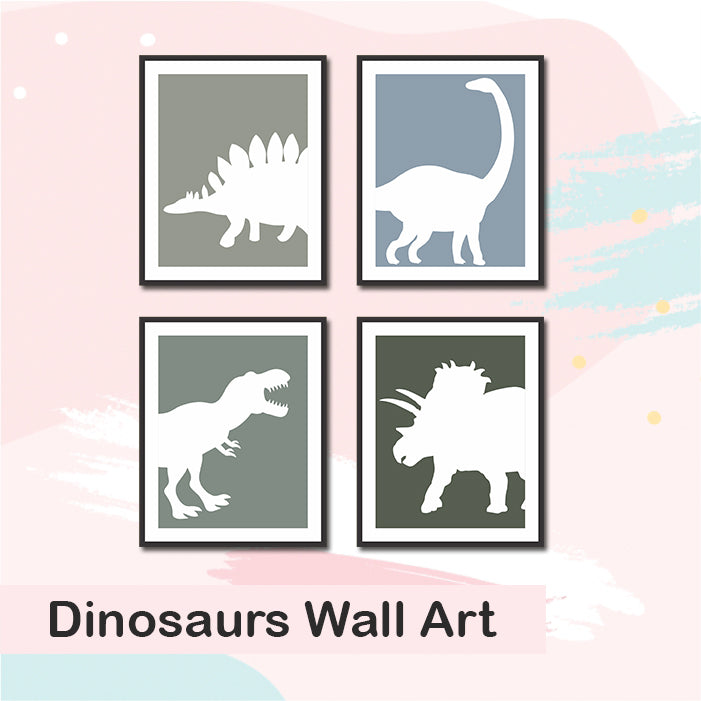 Dinosaurs Wall Art (Set of 4)