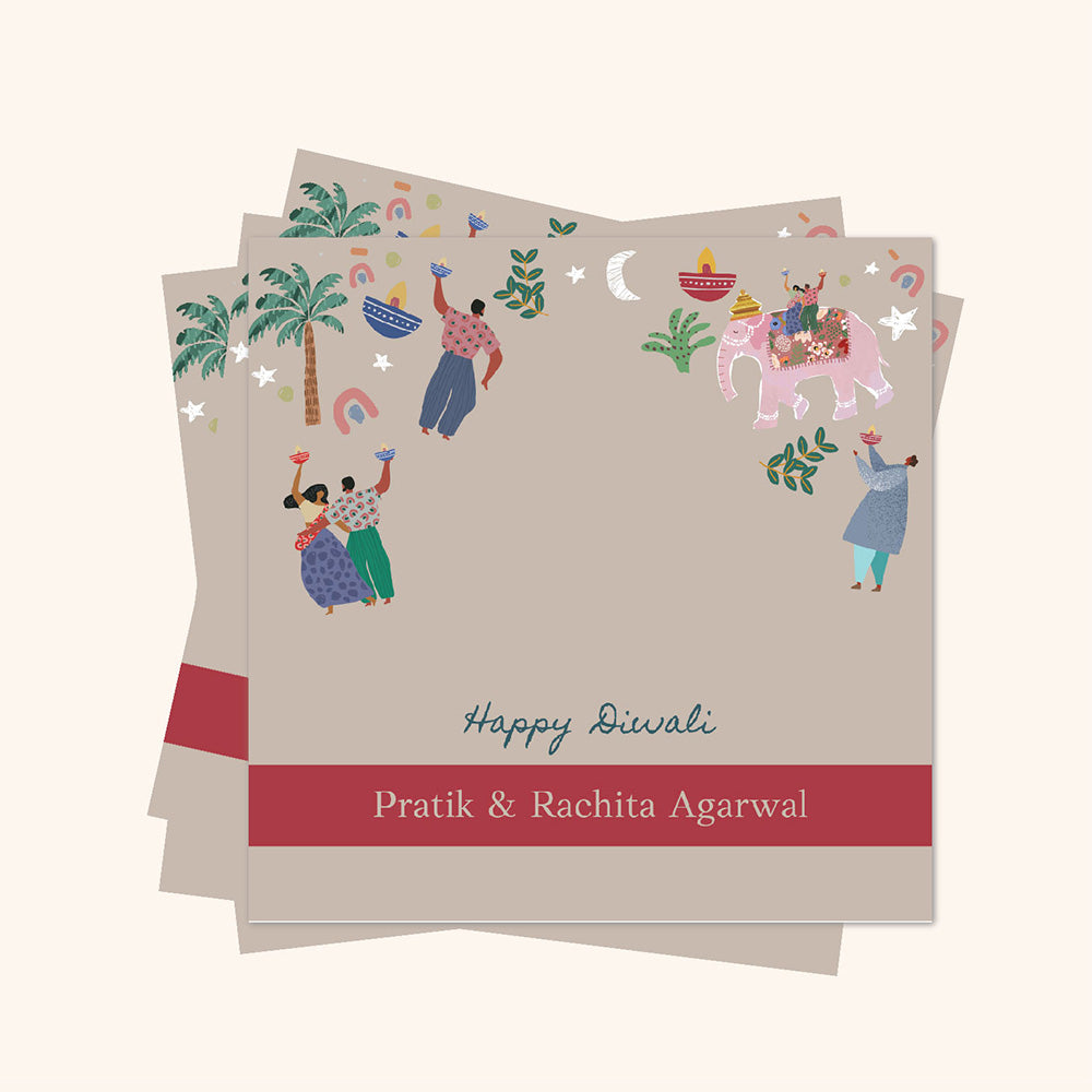 Gift Tags Set of 24 - Diwali Burst